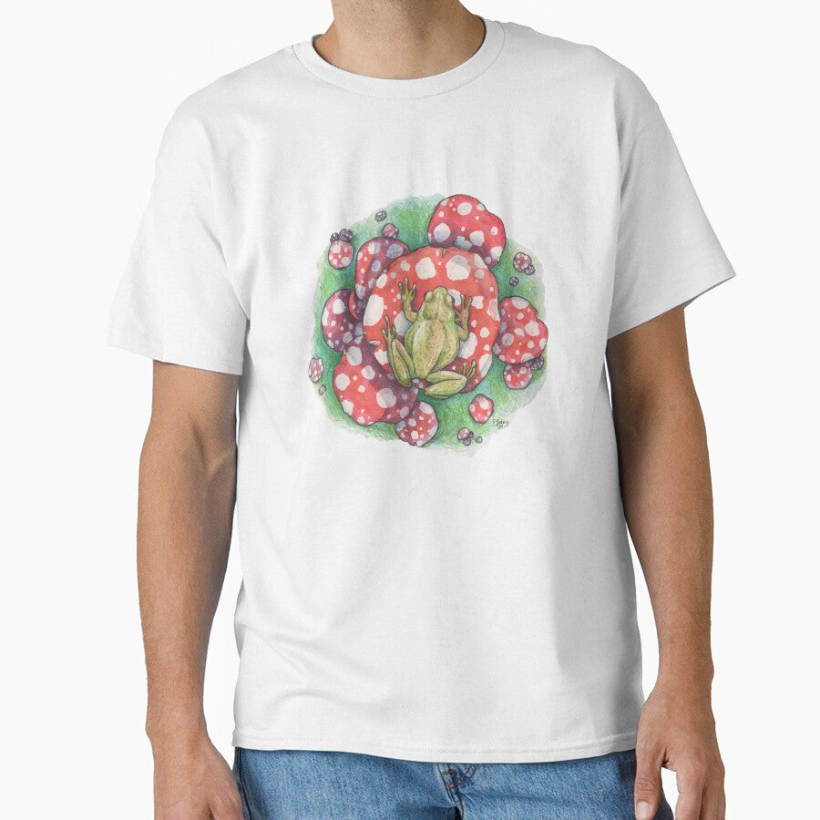 Frog on Mushrooms by eleary