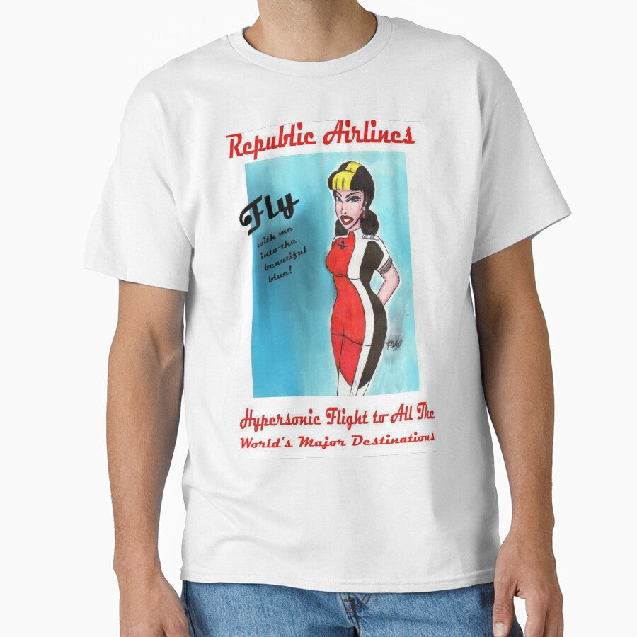 Barabera of Republic Airlines by Ronald Woods