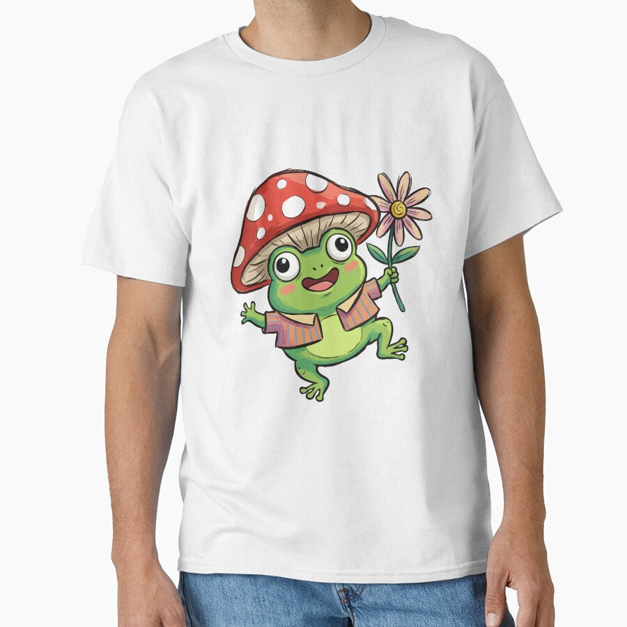 Red Fungal Headwear Toadstools Positivity by Emegan Print Art