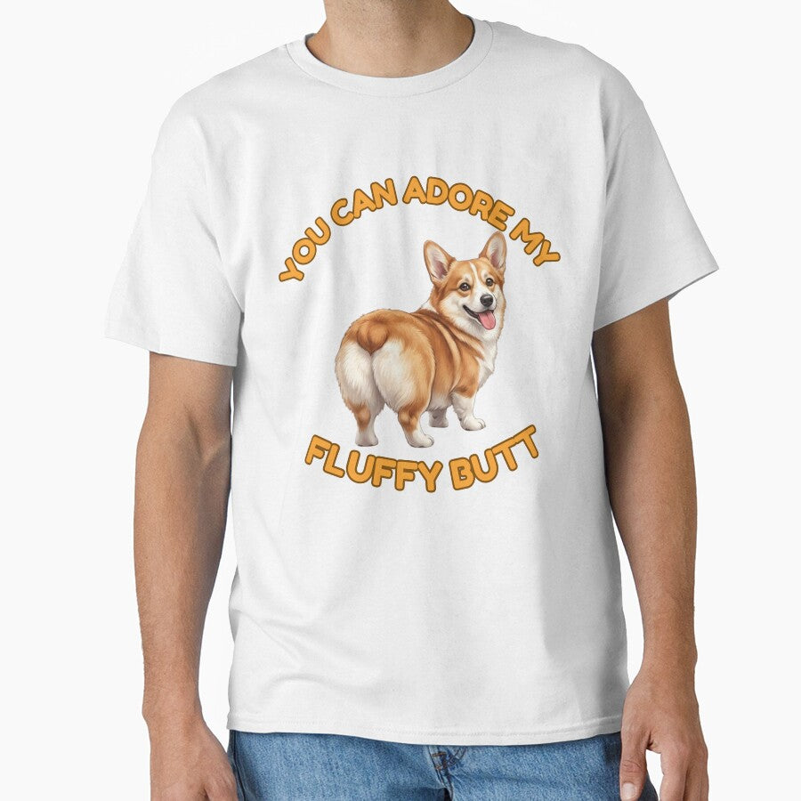 You Can Adore My Fluffy Butt – Funny Golden Corgi Meme by DailyStruggleCo