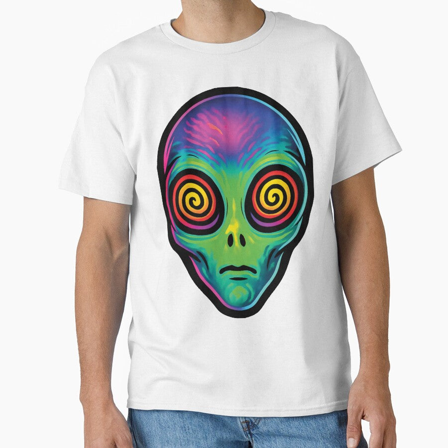 Psychedelic Alien Vision | 90s Rave Aesthetic | Trippy Extraterrestrial Art by Neon Hollow