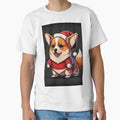 Cute baby corgi wearing santa claus outfit by Victorsju