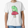 Frog On A Toadstool Funny Frog Lovers by brodyquixote