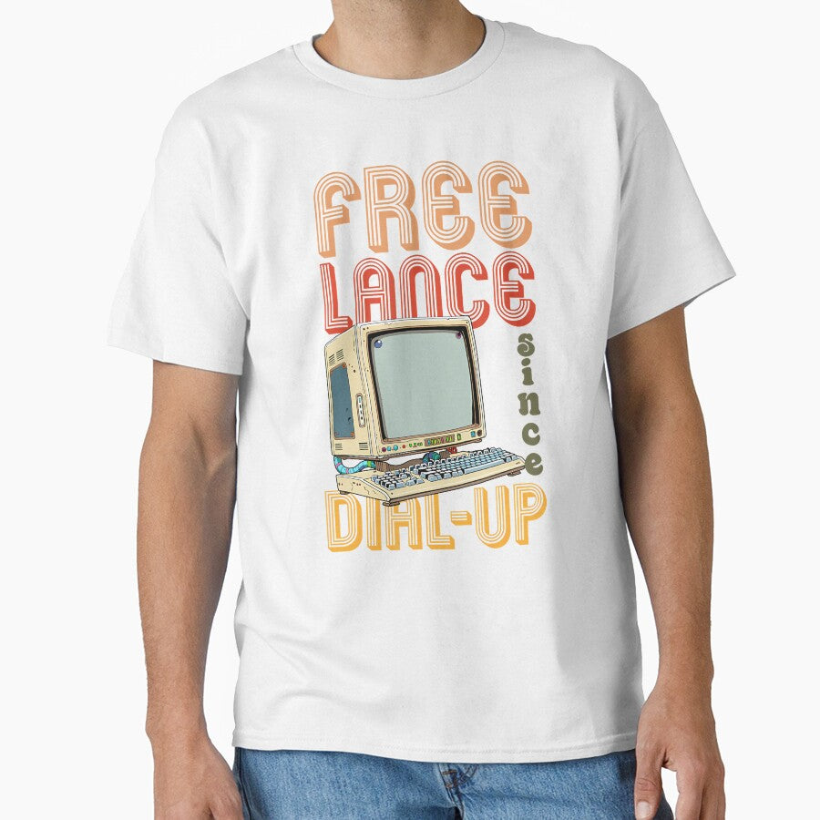 Freelance Since Dial-Up Freelancer Remote Worker Retro by TamaraIrma