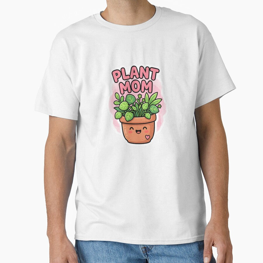 Plant Mom Cute Plant Parent Badge Sticker by PuddlePixels