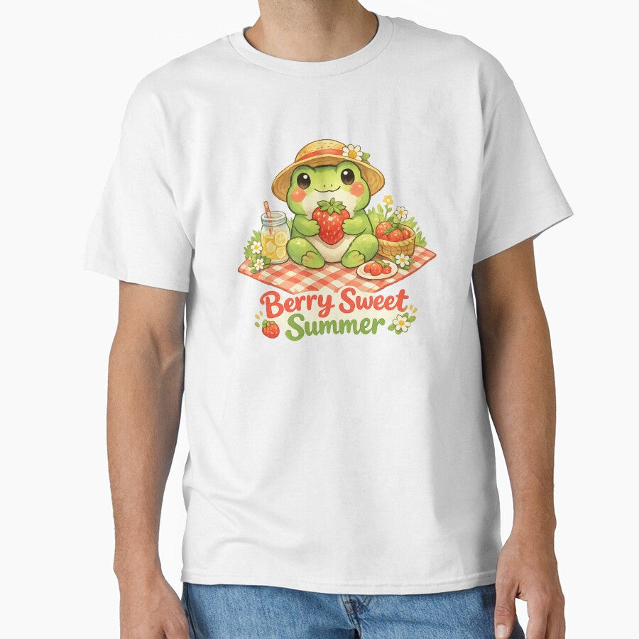Cute Frog Summer Picnic Cottagecore Aesthetic by avinigav