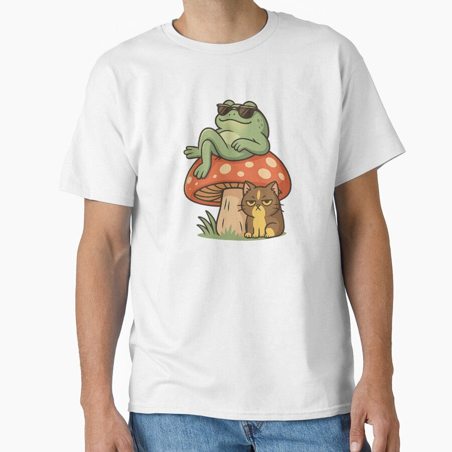 Chill Frog on Mushroom by Miximondo