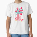 Pink Cowboy Boots With Tulips Cute Western Aesthetic by MinimalAnGo