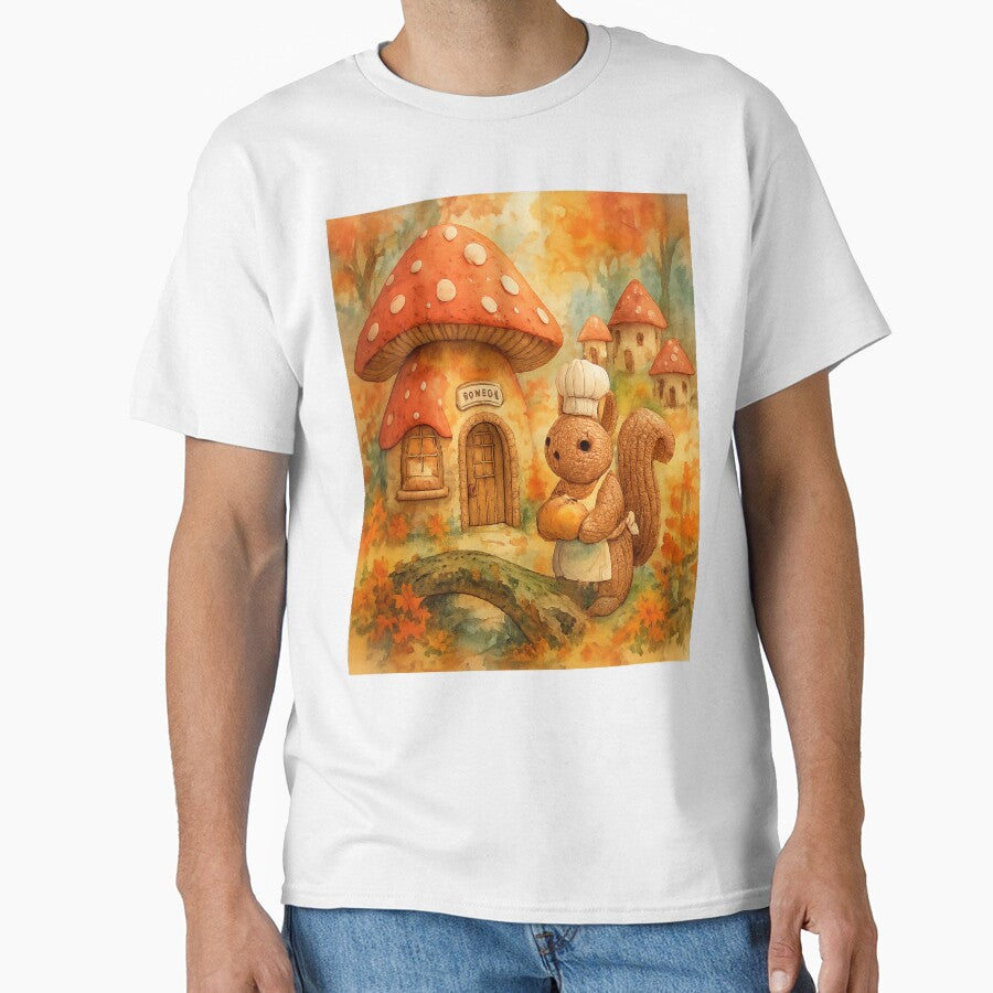 Enchanted Mushroom Hollow - Cottagecore Foraging Fantasy Tee by TONSNAP
