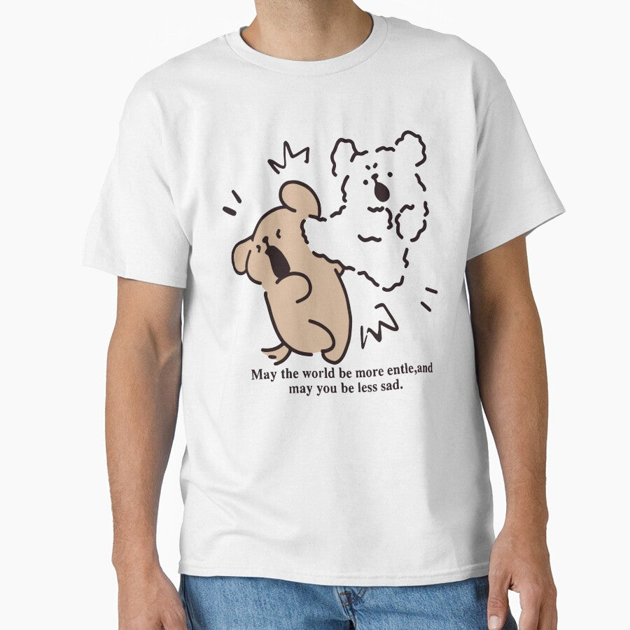 Kawaii Whimsical Cute Bears Positive Quote Line Art by Krasnovaovaova