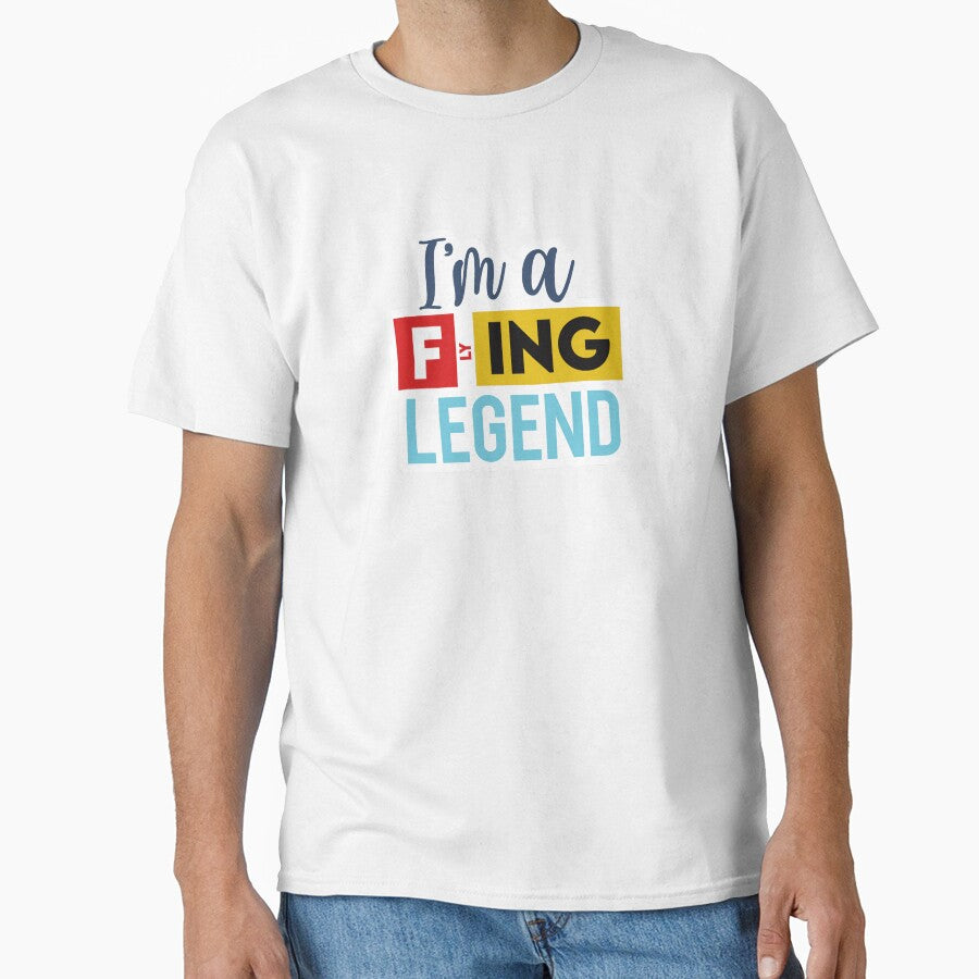 Flight Crew design Pilot & Stewardess Flight Attendant - I am a flying legend by AviationArtists
