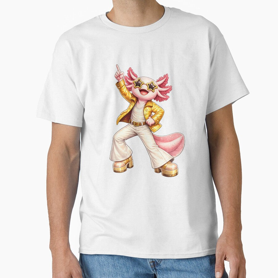 Disco Axolotl Dancing Retro Funk Style by RetroPop23