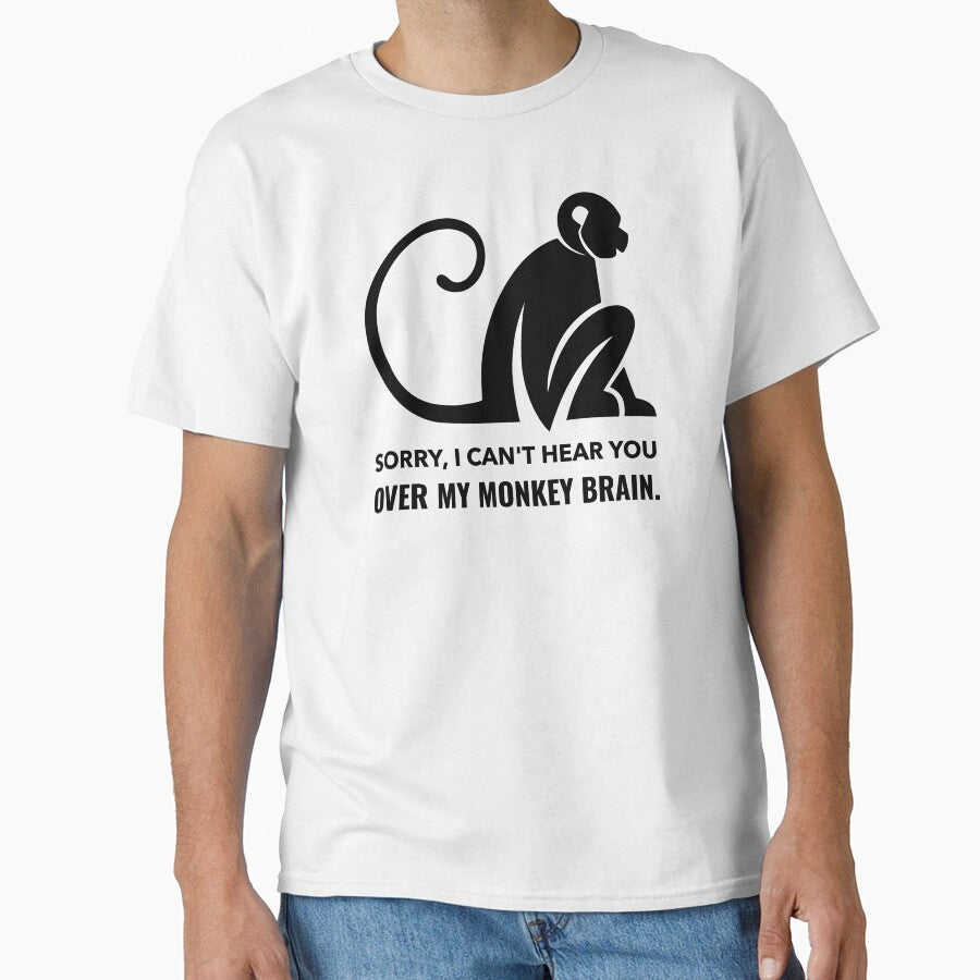 sorry, I can't hear you over my monkey brain. by jhmakerofthings