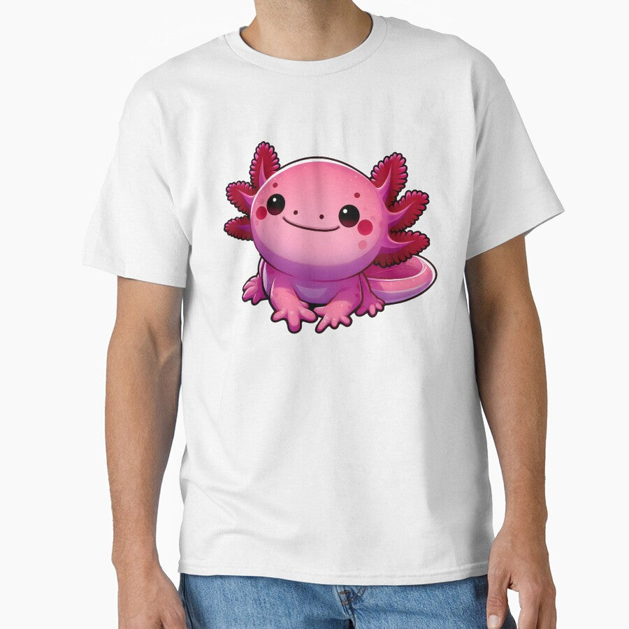 Cool Smiling Axolotl by Frog Level Treasures