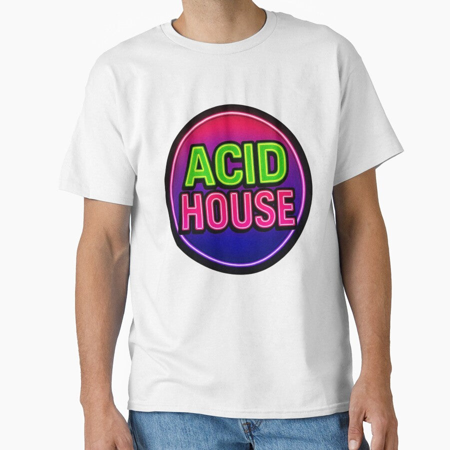 Acid House – Neon 303 Electronic Music Circle Design by |TRSSHOP|