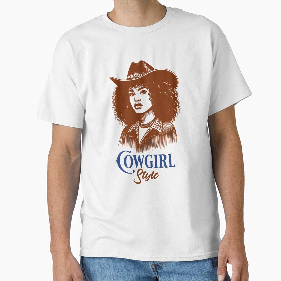 Trendy Cowgirl Style Western Aesthetic Graphic T-Shirt by Tiendita-Arroyo