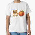 Funny Corgi Butt vs Peach Shirt – Can You Tell The Difference Dog Lover Gift by nbg2012