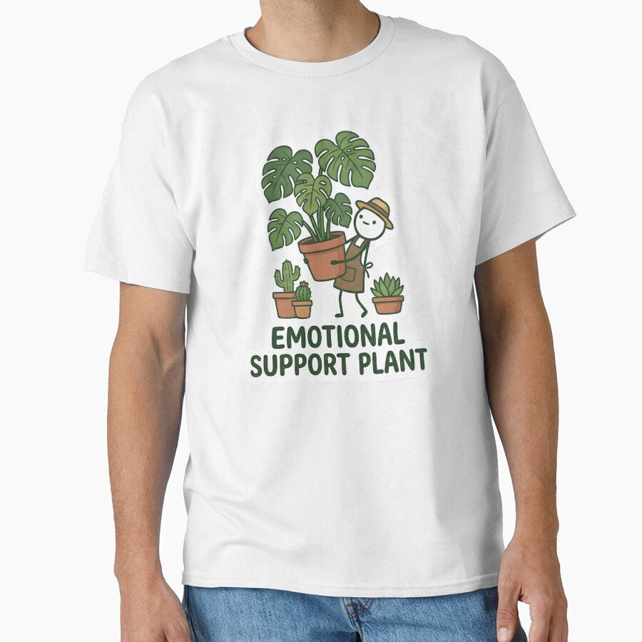 Emotional Support Plant Stickman Cute Gardener Aesthetic Houseplant Lover by StickyGuys