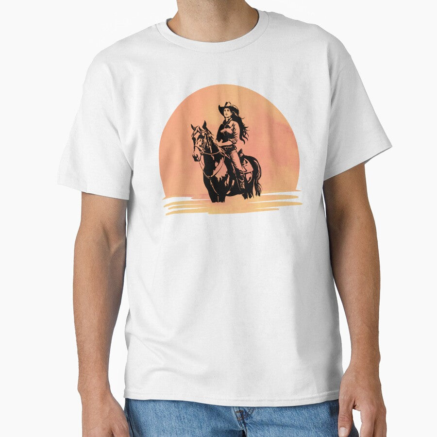Western Sunset Cowgirl by TheCatmeow2000