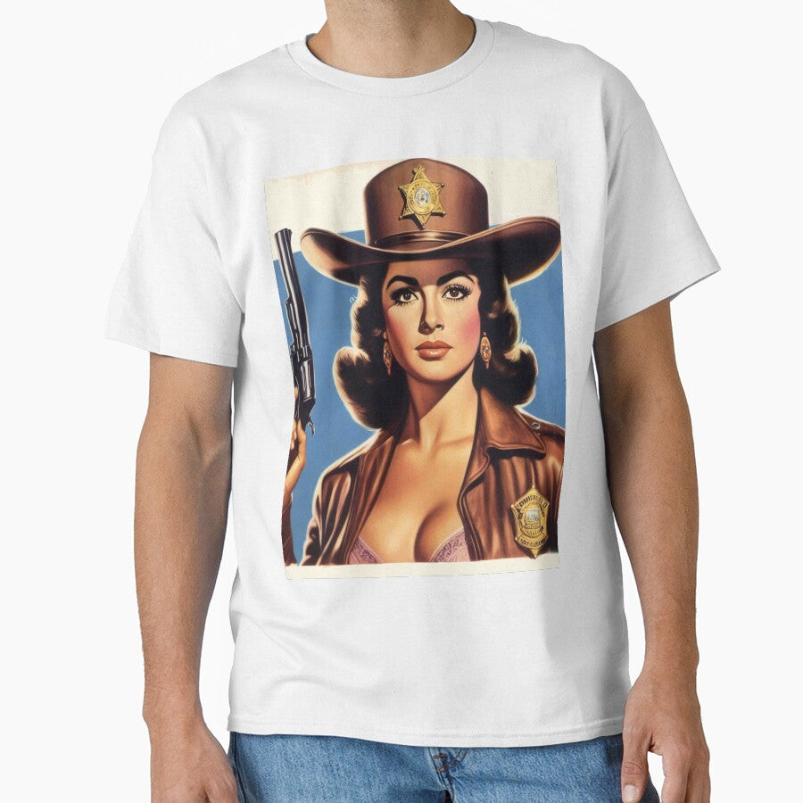 Sheriff Cowgirl Pinup by PulpVintage