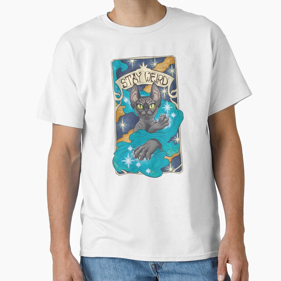 Stay Weird Art Nouveau Cat by StillWinter