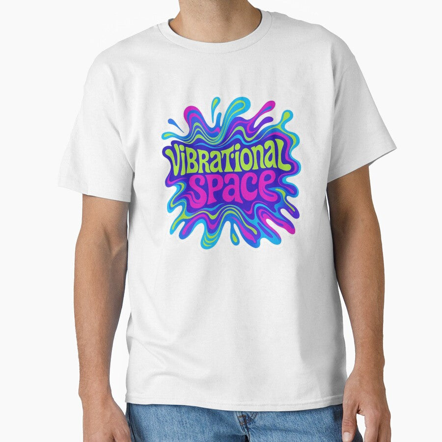 Vibrational Space Psychedelic Sticker – Colorful Trippy Rave Graphic by |TRSSHOP|