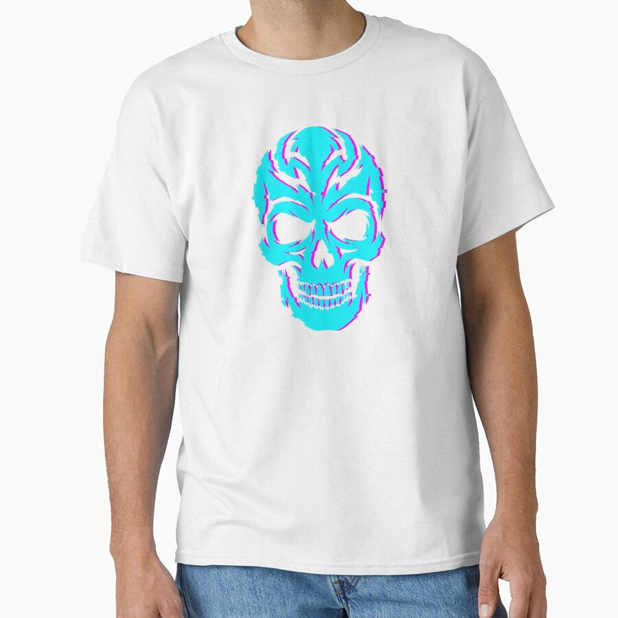 Cyberpunk Glitch Skull Neon Tribal 2026 by MarCinu Art