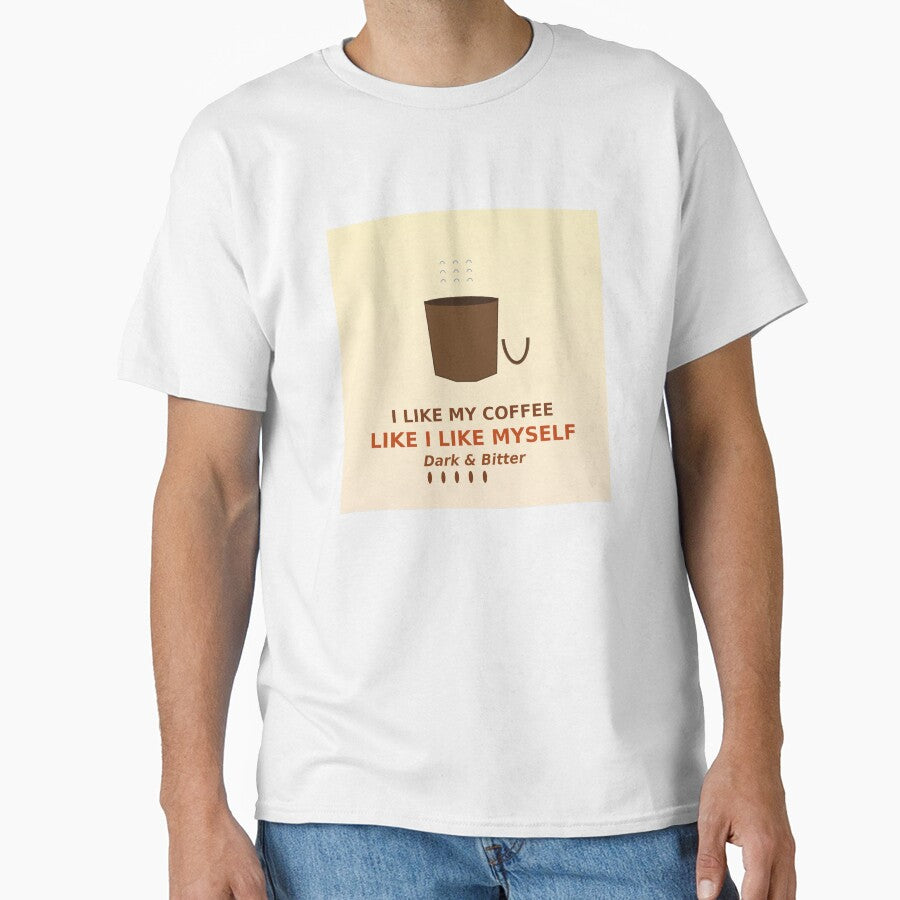 Dark Bitter Coffee Lover Quote by TexSwing