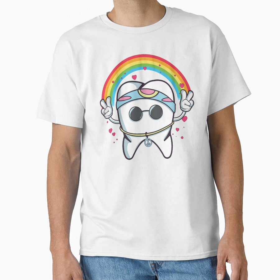 Cute Hippie Tooth Dentist Gift by MrEddie10