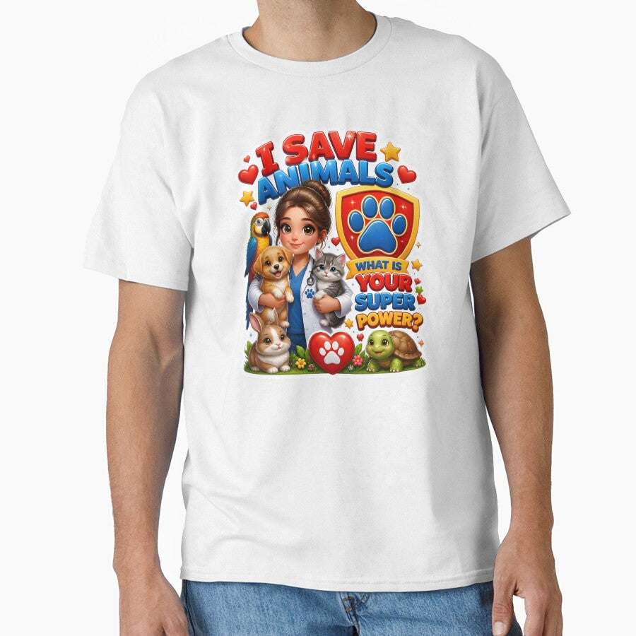 I Save Animals What Is Your Super Power? Funny Veterinarian Gift by Bettybee00