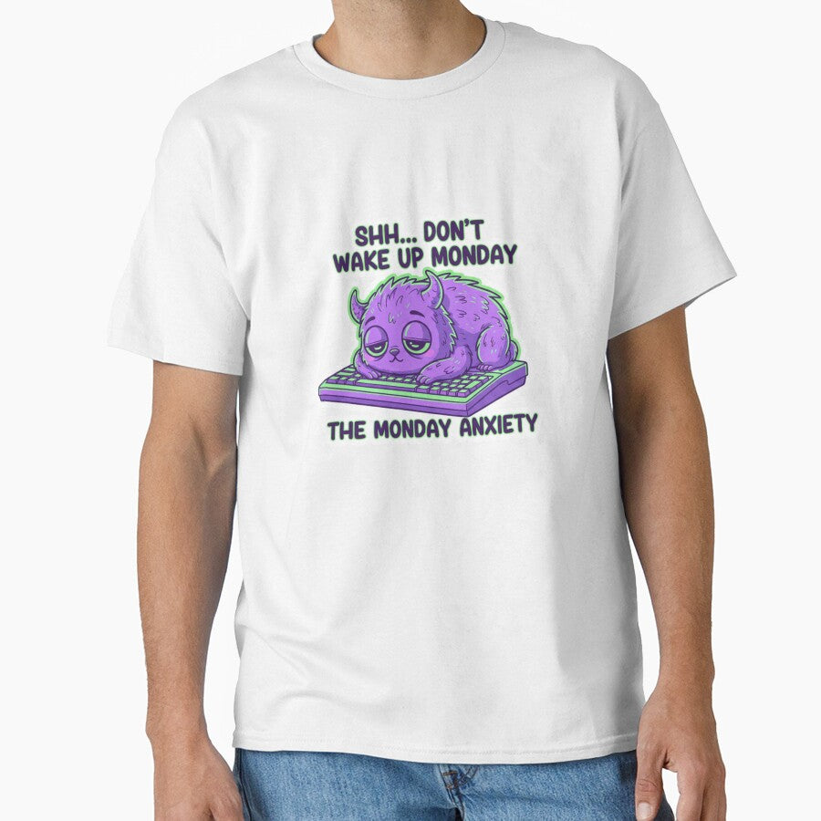 Don’t Wake Up Monday Funny Monday Anxiety Remote Work Sticker Cute Tech by ZYNORAworld