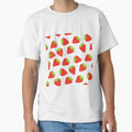 1980s Summer Fruit Retro Red Strawberry Pattern by IamTrending