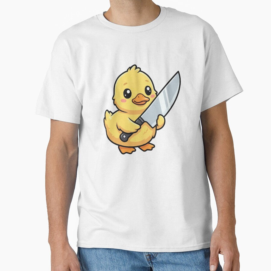 Cute But Deadly Duckling - Baby Duck Holding Knife Meme by Petzzz