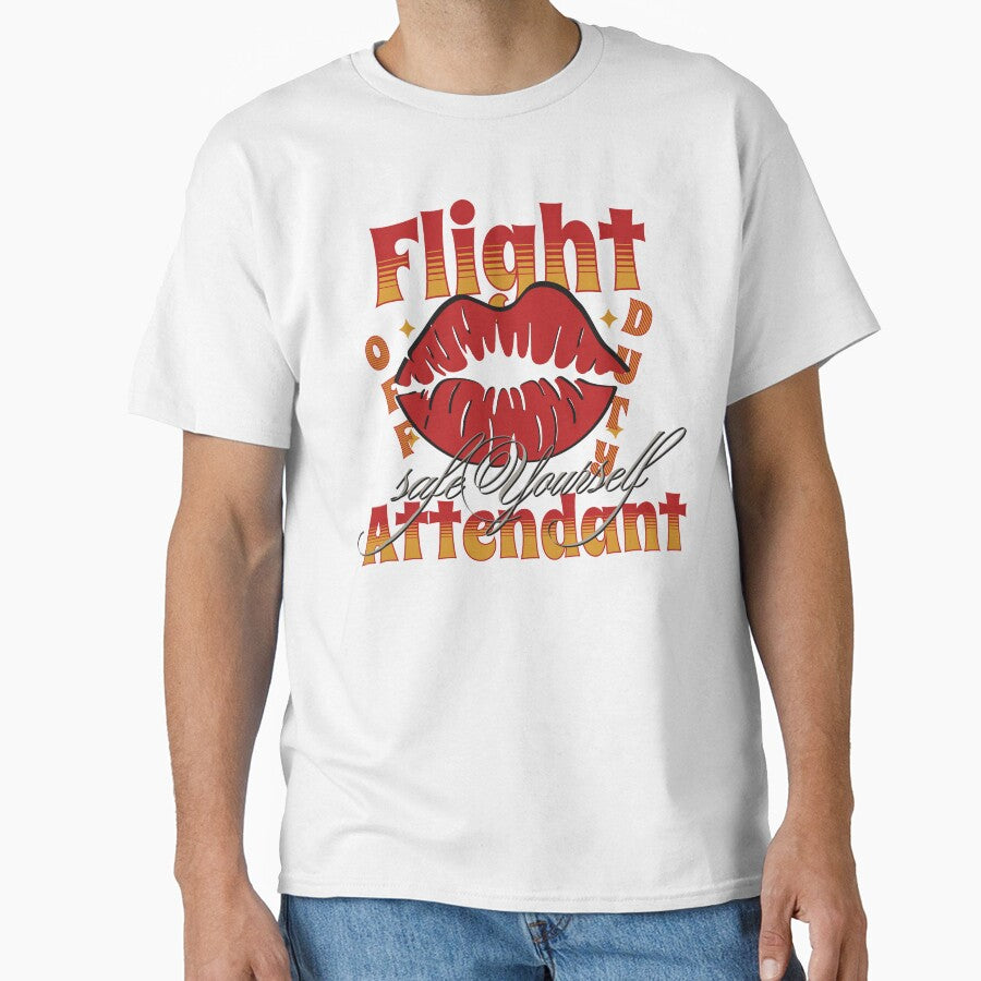 Flight attendant off duty - safe yourself by AviationArtists
