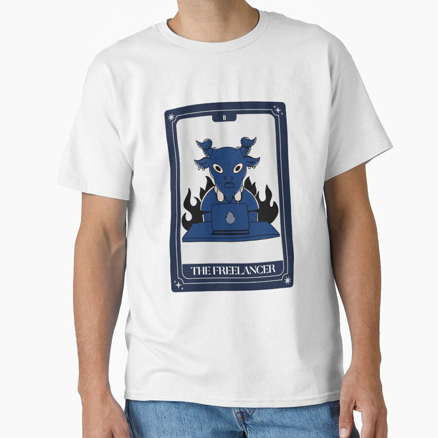 The Freelancer – Tarot Card Burnout Design by Honominu