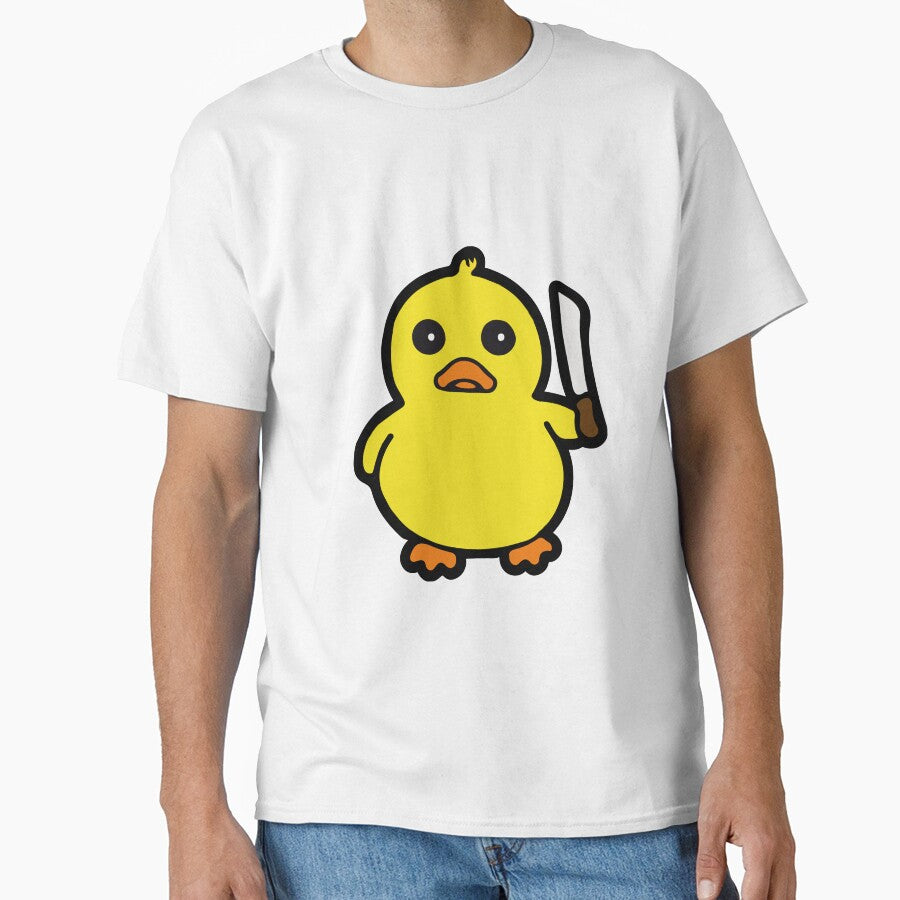 Cute duck with knife drawing by SINANSHOP
