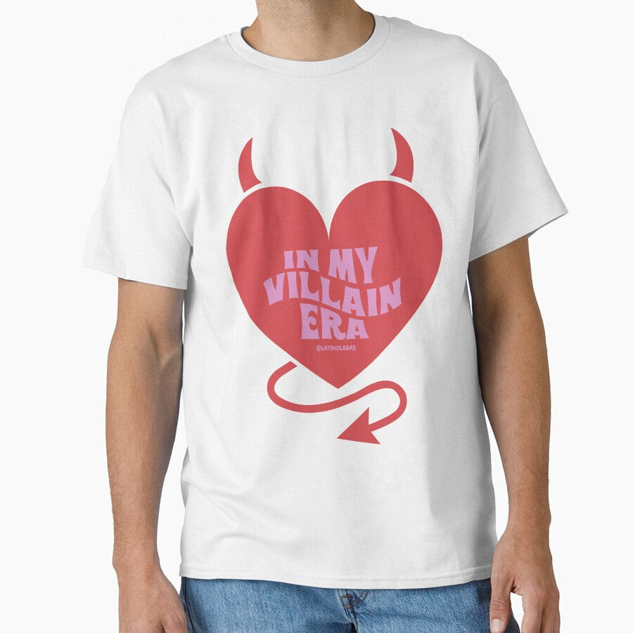 In My Villain Era / Reading Lovers Hot Pink Red Heart Devil Horns and Tail for Bookworms and Kindle Girlie Readers Tbr Romantasy by Latinoladas