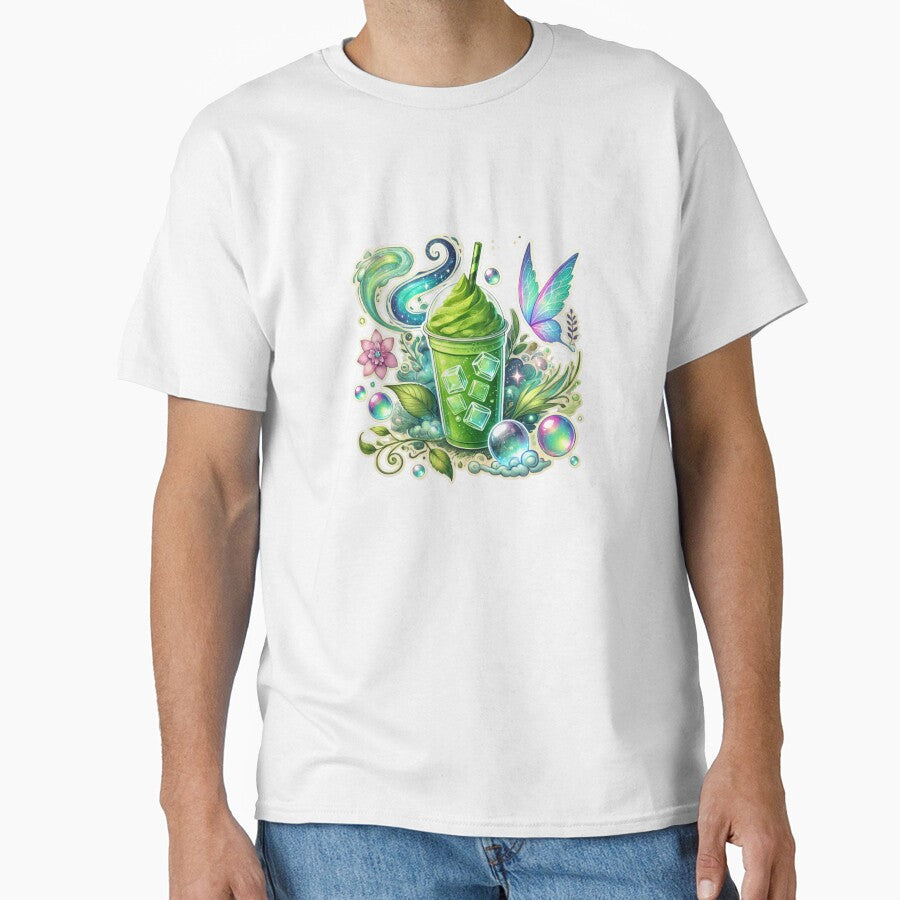 MYSTICAL FANTASY ICED COFFEE MATCHA DRINK STICKER by Arts4U
