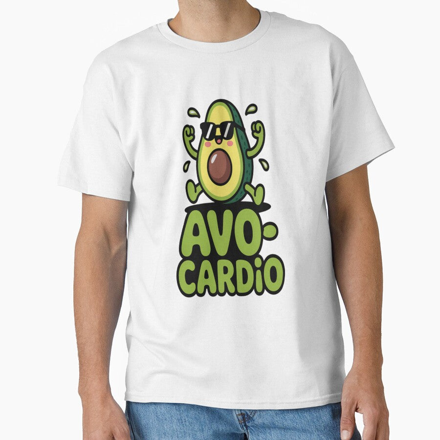 Avo-Cardio Funny Avocado Workout Pun Cute Avocado Cardio by Midnight Veil Designs