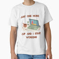 Just One More Cup And I Start Working – Coffee Productivity Humor Shirt by KapiPrint