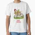 frog and toad on the bike - Merry Christmas by WhyNotStore