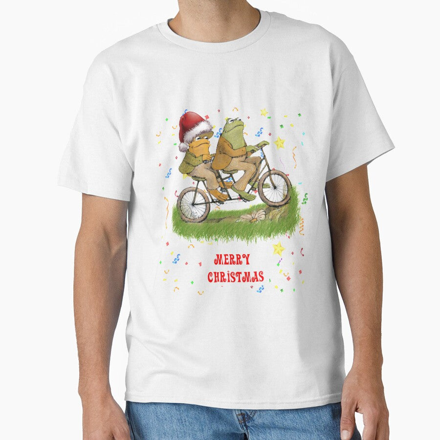 frog and toad on the bike - Merry Christmas by WhyNotStore