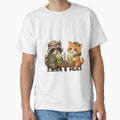 Matcha Cat & Raccoon Café T-Shirt | Matcha Kawaii by Ashley critters