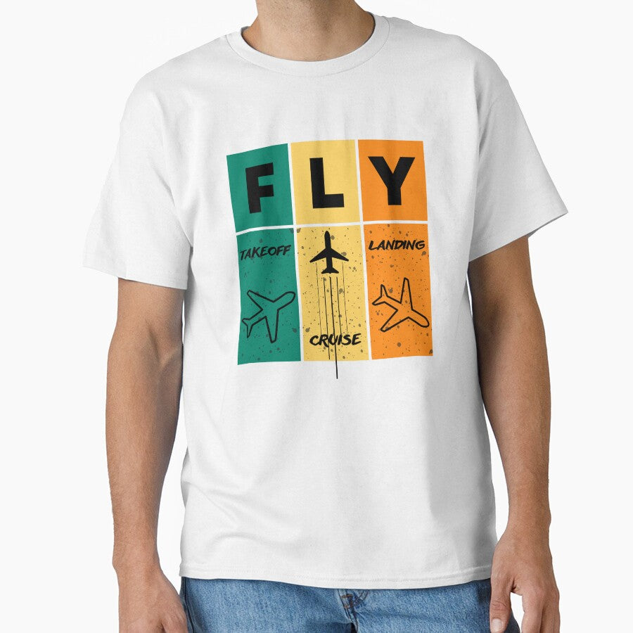FLY takeoff cruising landing for Pilots, Stewardess and Enthusiasts by AviationArtists