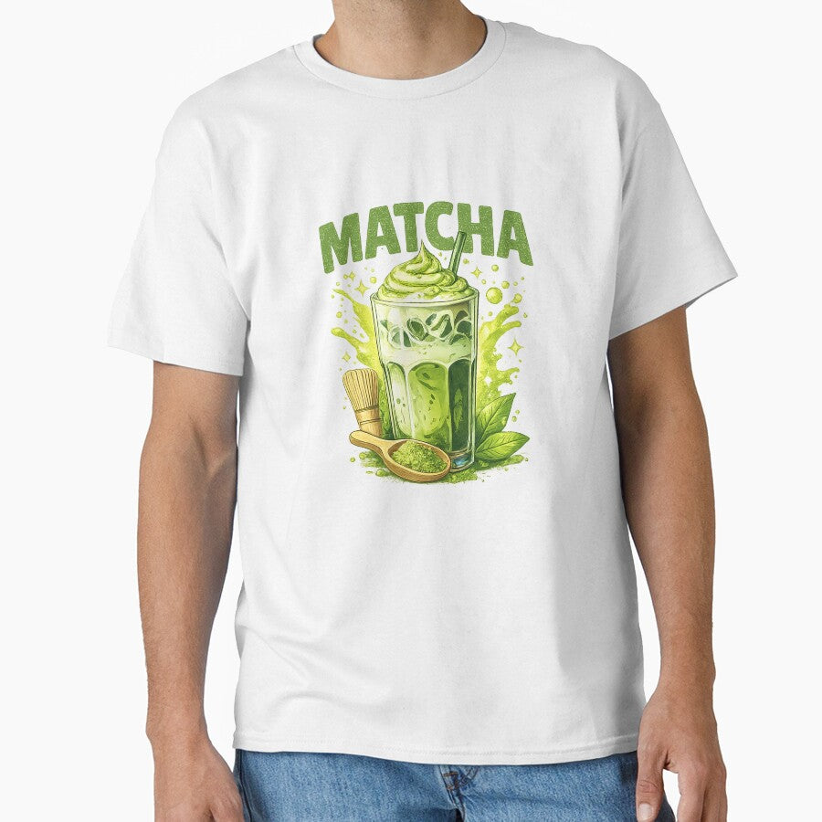 Matcha Lover Green Tea Latte Aesthetic Design by THE LUMORA