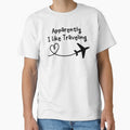 Apparently I Like Traveling Funny Airplane Heart Frequent Flyer Traveling World Traveler by gunaone-design