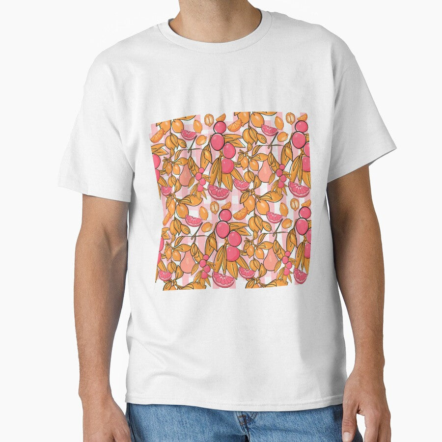 Citrus and Gingham Pink by willowsbunnies