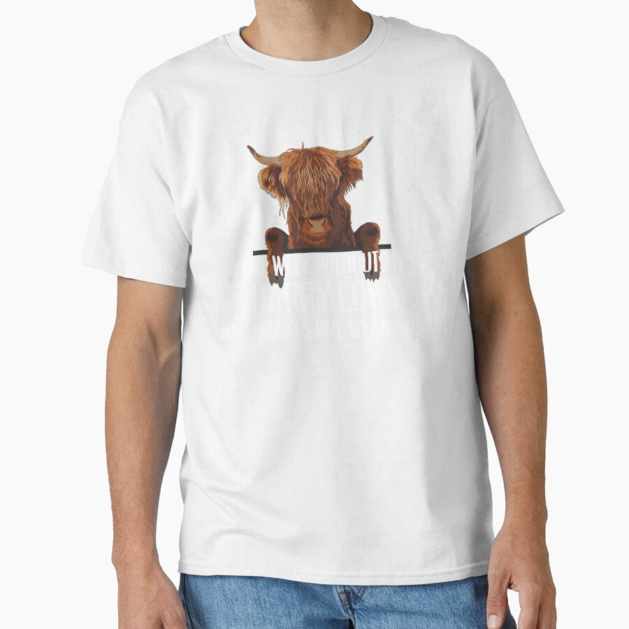 Brown Harry Highland Cow puns by FarmsteadAcers