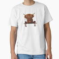 Brown Harry Highland Cow puns by FarmsteadAcers
