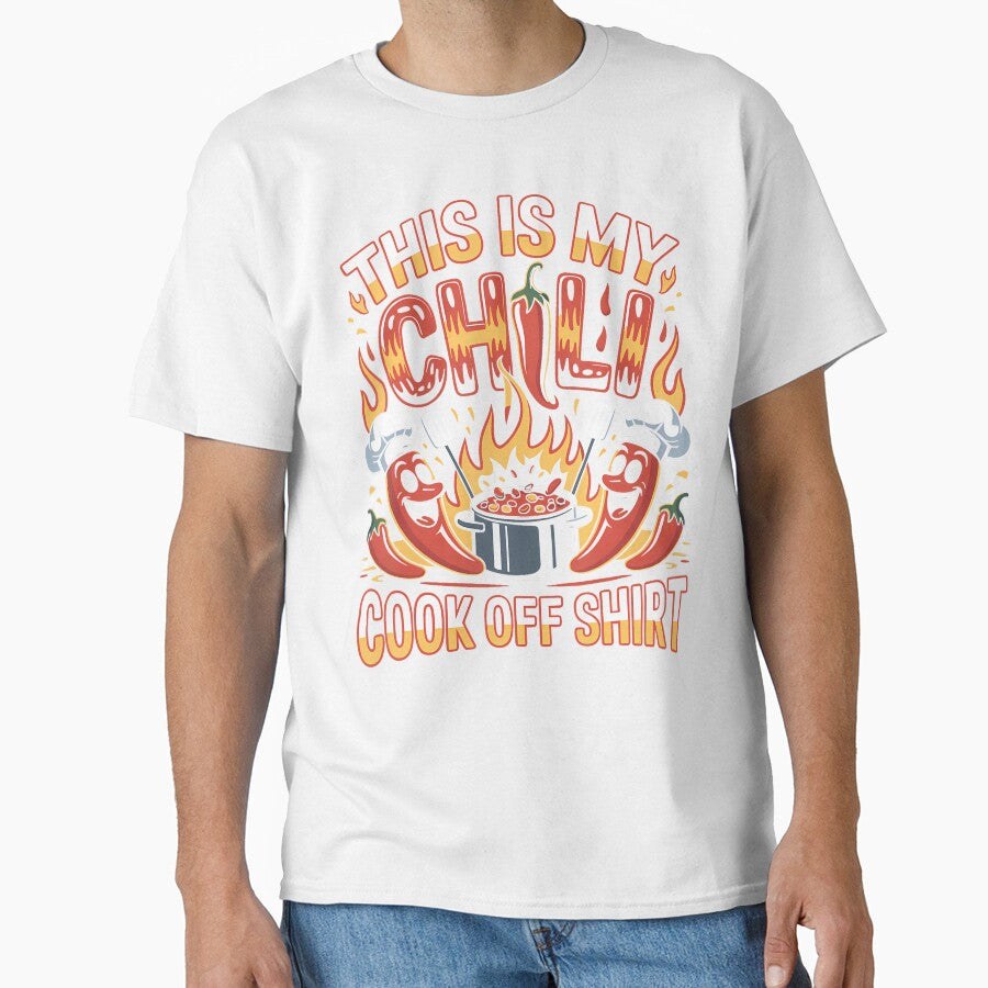 This Is My Chili Cook Off Graphic Funny Chef Peppers by RosaliaAmber